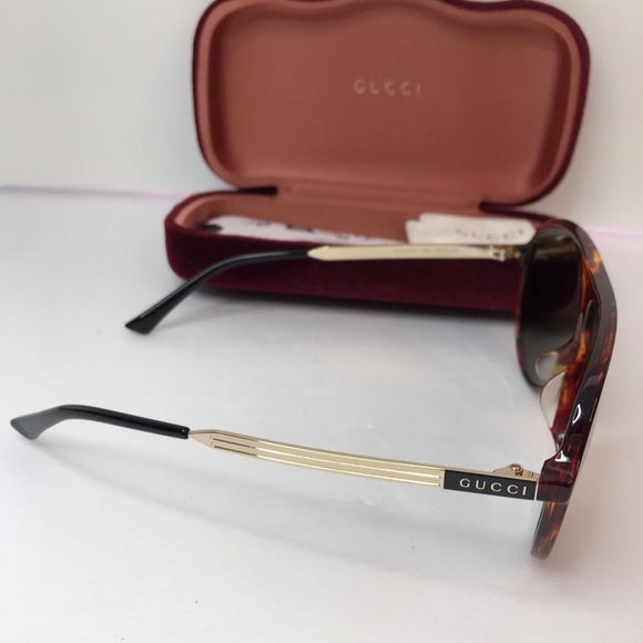 💯 Original  Gucci GG0829SA 003 61 Men's Sunglasses - Picture 4 of 13
